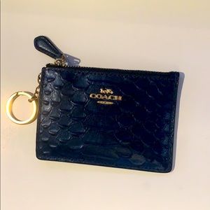 Coach keychain card holder